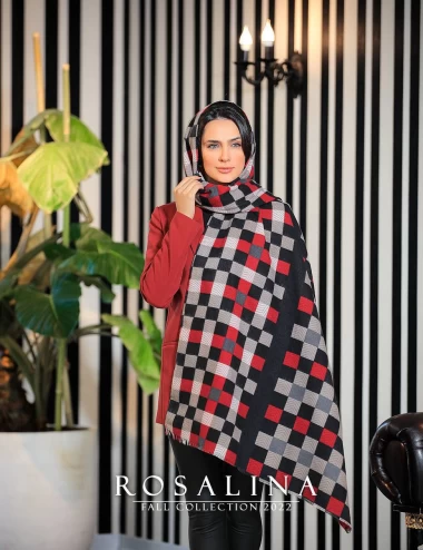 شال موهر ریشه پرزی عرض 75 کد 6229