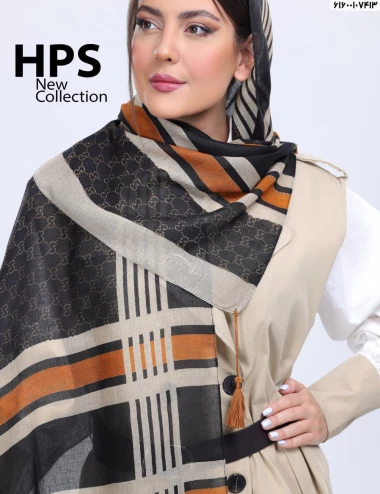 شال سی آی اسکارف منگوله دار عرض 75 کد 61600107413
