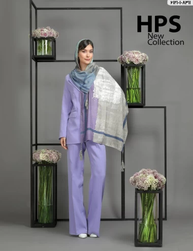 شال نخی سوزنی منگوله دار عرض 75 کد 61210108311