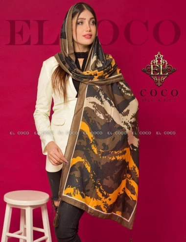 شال نخی منگوله دار کد 8789