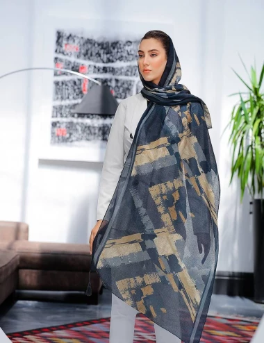 شال نخی منگوله دار کد 8909