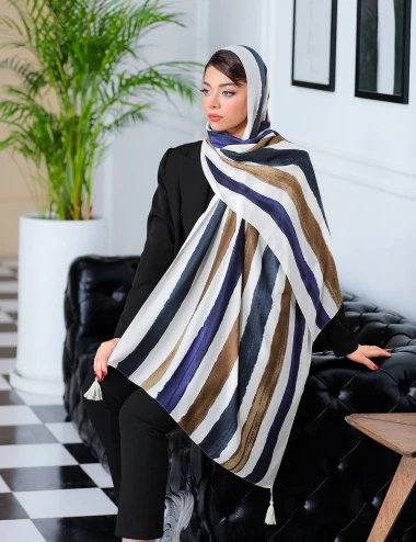 شال نخی پارچه صابونی اعلا کد 8769