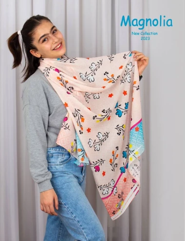 شال نخی کریستال دخترانه عرض 75 کد 8479