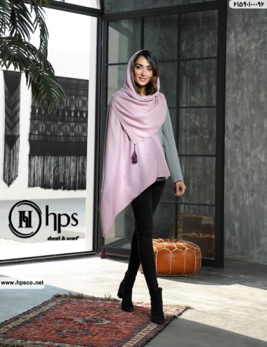 شال نیلا براق منگوله دار کد 61590100096