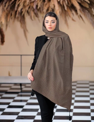 شال صابونی منگوله دار کد 8772