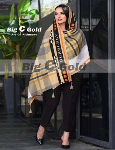 شال نخی منگوله دار کد 8770