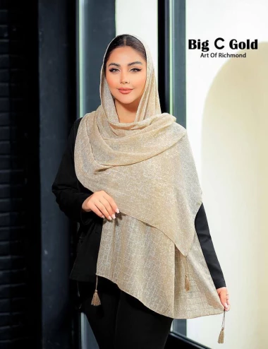 شال نخی منگوله دار کد 10323