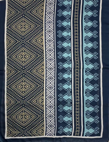 شال نخی منگوله دار عرض 75 کد 8395