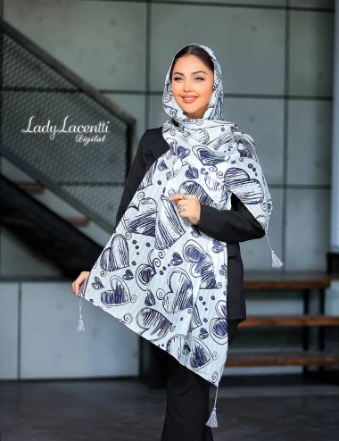 شال نخی منگوله دار کد 10314