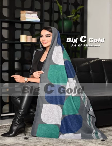 شال موهر منگوله دار عرض 75 کد 6080