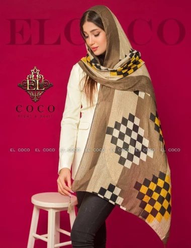 شال نخی منگوله دار کد 8790