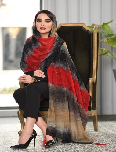 شال نخی ژاکارد کد 8874