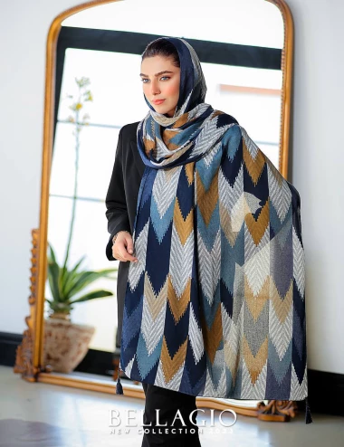 شال صابونی منگوله دار کد 8872