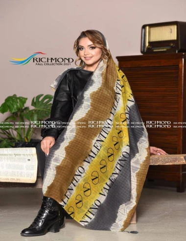 شال نخی بهاره منگوله دار 0318