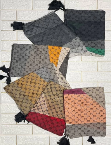 شال سی آی اسکارف منگوله دار عرض 75 کد 61600107101