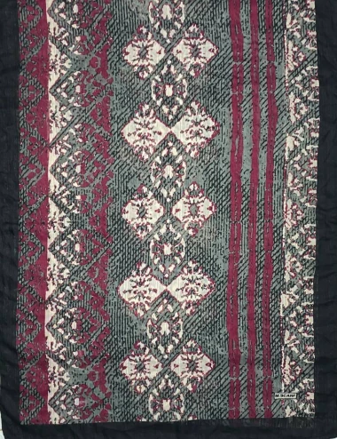 شال نخی منگوله دار عرض 75 کد 8514