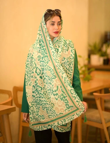 شال نخی منگوله دار کد 10083