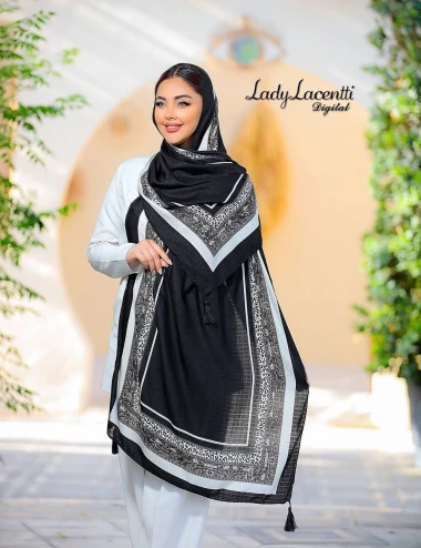 شال نخی منگوله دار کد 10177