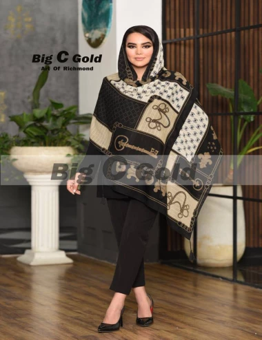 شال نخی منگوله دار کد 10208