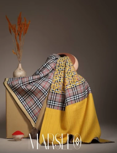 شال موهر وارداتی دورو عرض 75 کد 5992