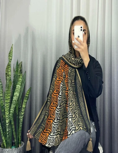 شال نخی منگولدار 0247