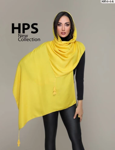 شال نخی سوزنی منگوله دار کد  61210100108