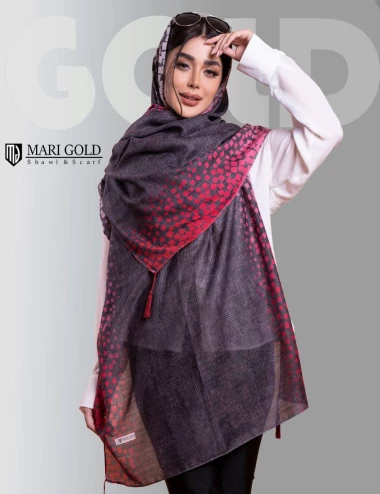 شال نخی منگوله دار رنگ سال عرض 75 کد 8392