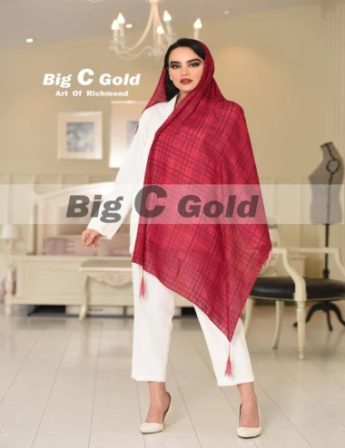 شال نخی منگوله دار کد 8787