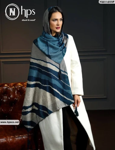 شال نخی سوزنی منگوله دار 61510105784