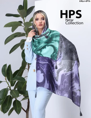 شال صابونی منگوله دار عرض 75 کد 61450101328