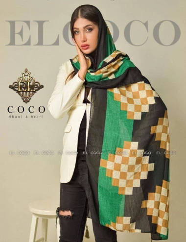 شال نخی منگوله دار کد 8790
