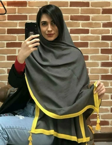 شال اسلپ نوار دوزی منگوله‌دار 0748