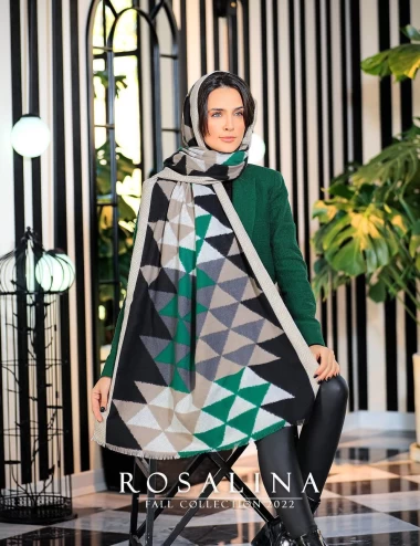 شال موهر ریشه پرزی عرض 75 کد 6230