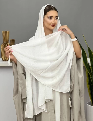 شال جاذبه مجلسی منگوله دار عرض 80 کد 5610