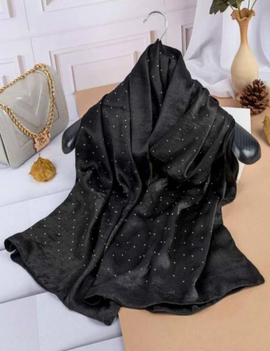 شال واکسی نگینی منگوله دار کد 10334