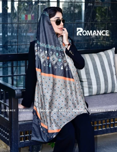 شال نخی پاییزه منگوله دار عرض 75 کد 5953