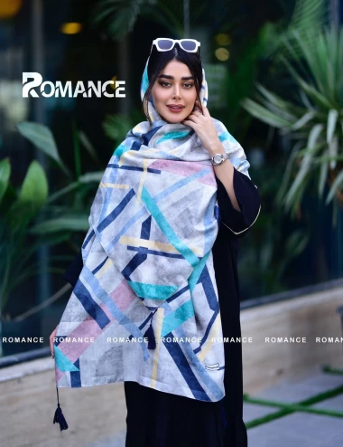 شال نخی پاییزه منگوله دار عرض 75 کد 5394