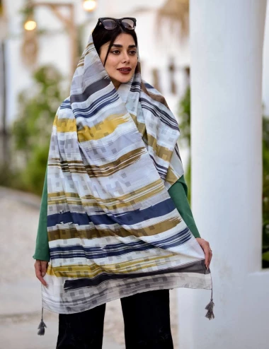 شال نخی منگوله دار کد 8961