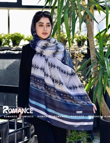 شال نخی پاییزه منگوله دار عرض 75 کد 5951