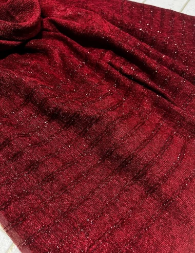 شال کبریتی لمه دار پاییزه عرض 80 کد 6581