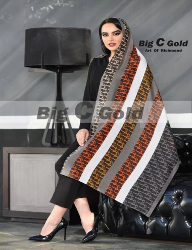 شال نخی منگوله دار کد 8771