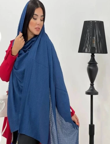 شال جاذبه مجلسی منگوله دار عرض 75 کد 8515