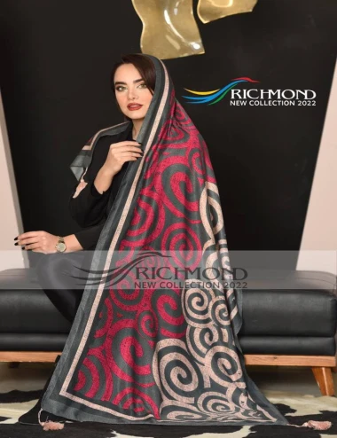شال نخی بهاره منگوله دار 0321