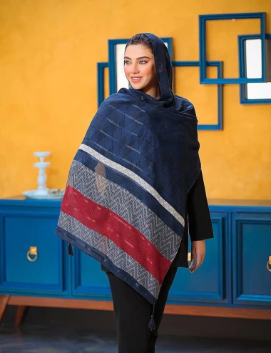شال ژاکارد یونیک منگوله دار کد 8881