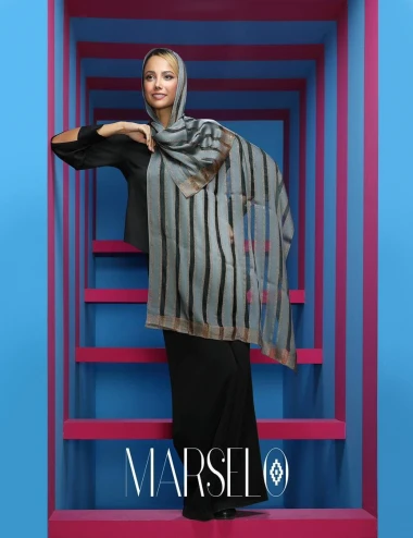 شال نخی ابریشم مجلسی