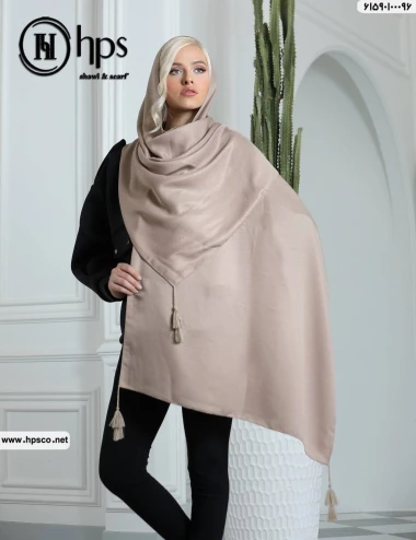شال نیلا براق منگوله دار کد 61590100096