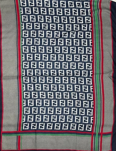 شال نخی پاییزه منگوله دار عرض 75 کد 5947