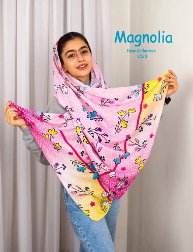 شال نخی کریستال دخترانه عرض 75 کد 8479