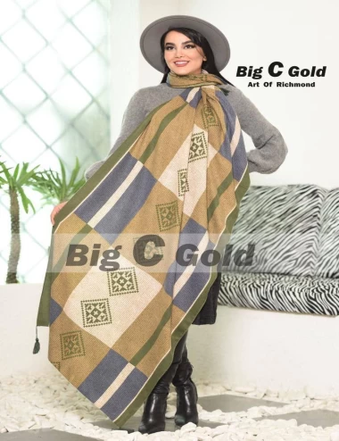 شال موهر منگوله دار عرض 75 کد 6055