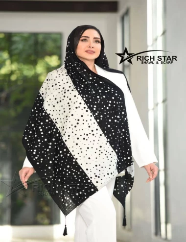 شال نخی منگوله دار کد10337